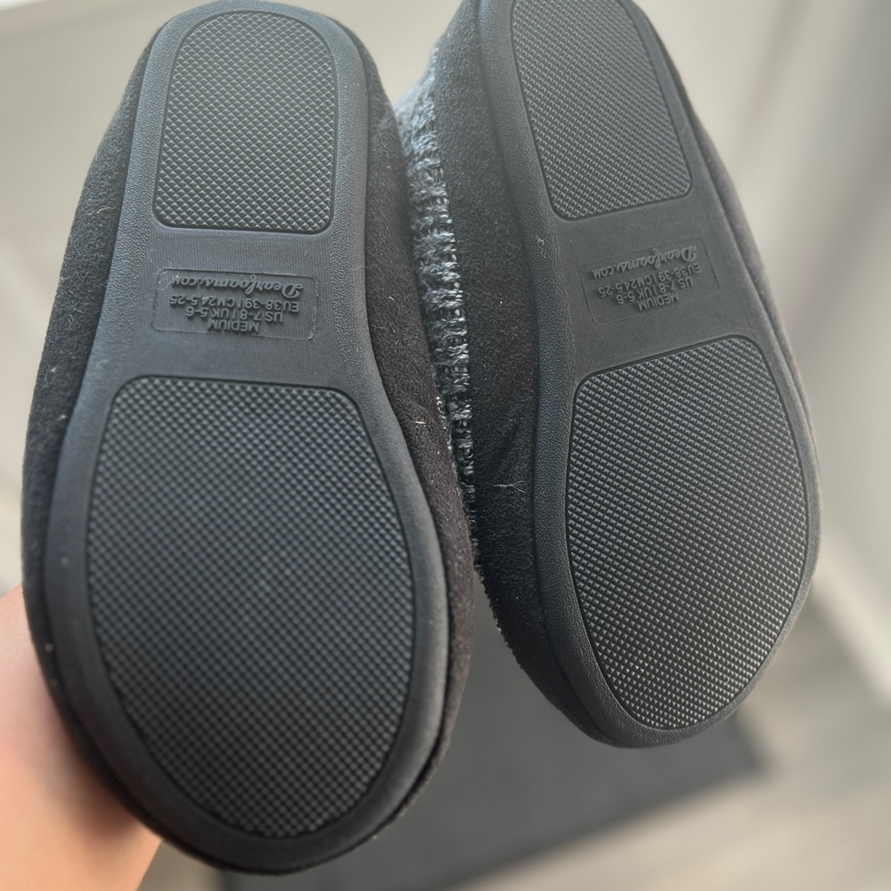 rn21810 new dearfoam slipper 7/8 df no sweat adapt memory foam medium night - Picture 4 of 10